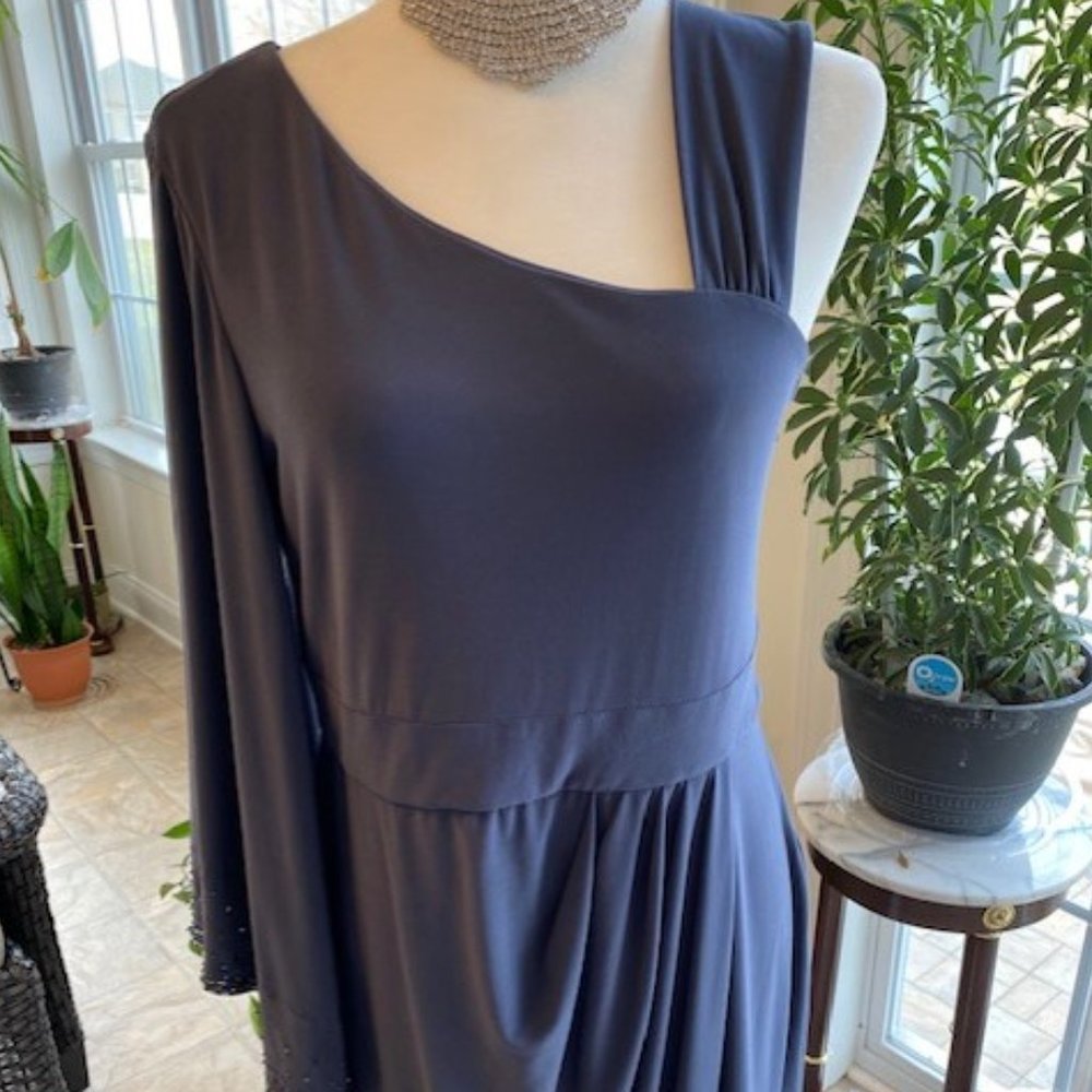 Dark Charcoal Colored Evening Dress Size 12